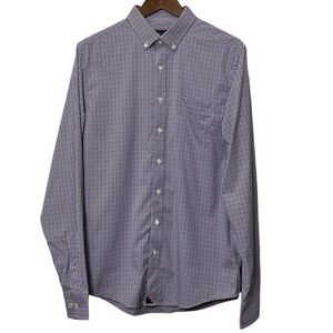 UnTuckit Lorimar Check Pattern Button Down Dress Shirt Men’s Size Medium